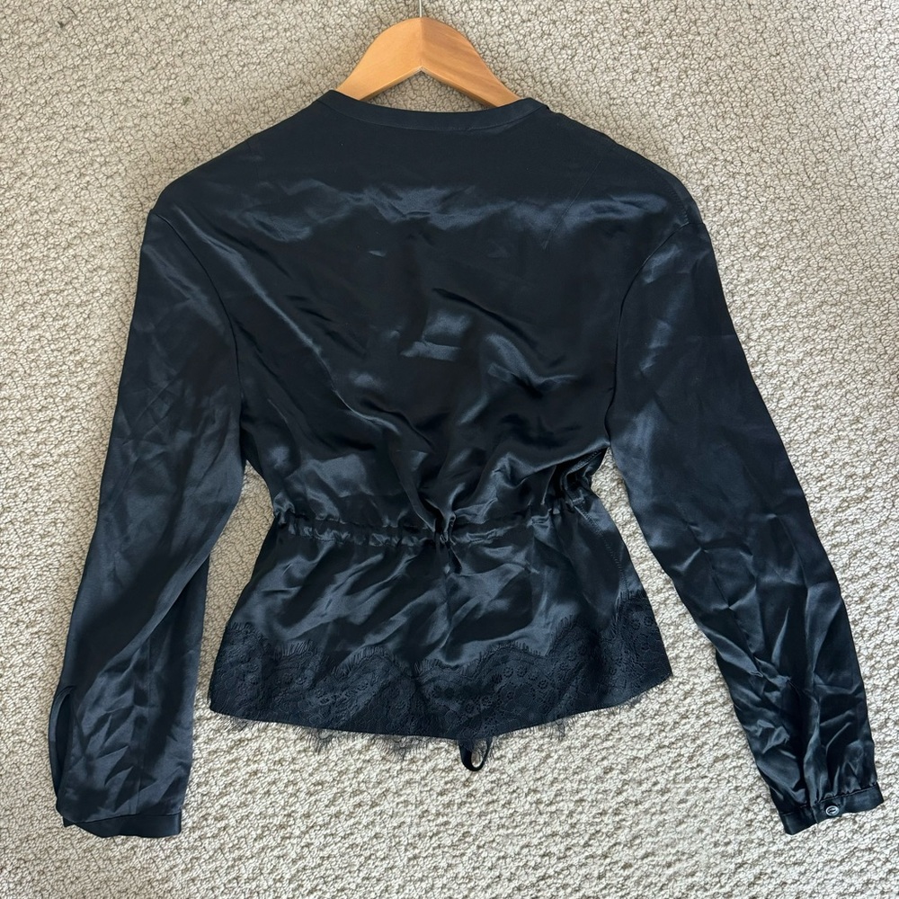 Rag & Bone Tomlin tie front silk blouse - Picture 8 of 8